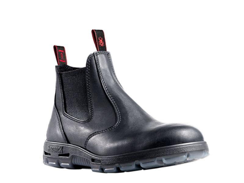 REDBACK USBBL черные кожаные ботинки со стальными носками